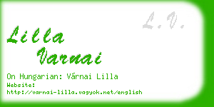 lilla varnai business card